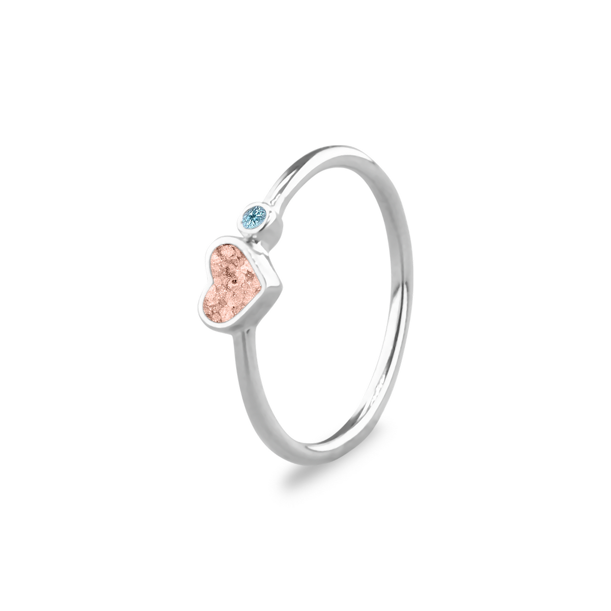 See You Gouden hartring met as en geboortesteen – RG057 – afbeelding 50