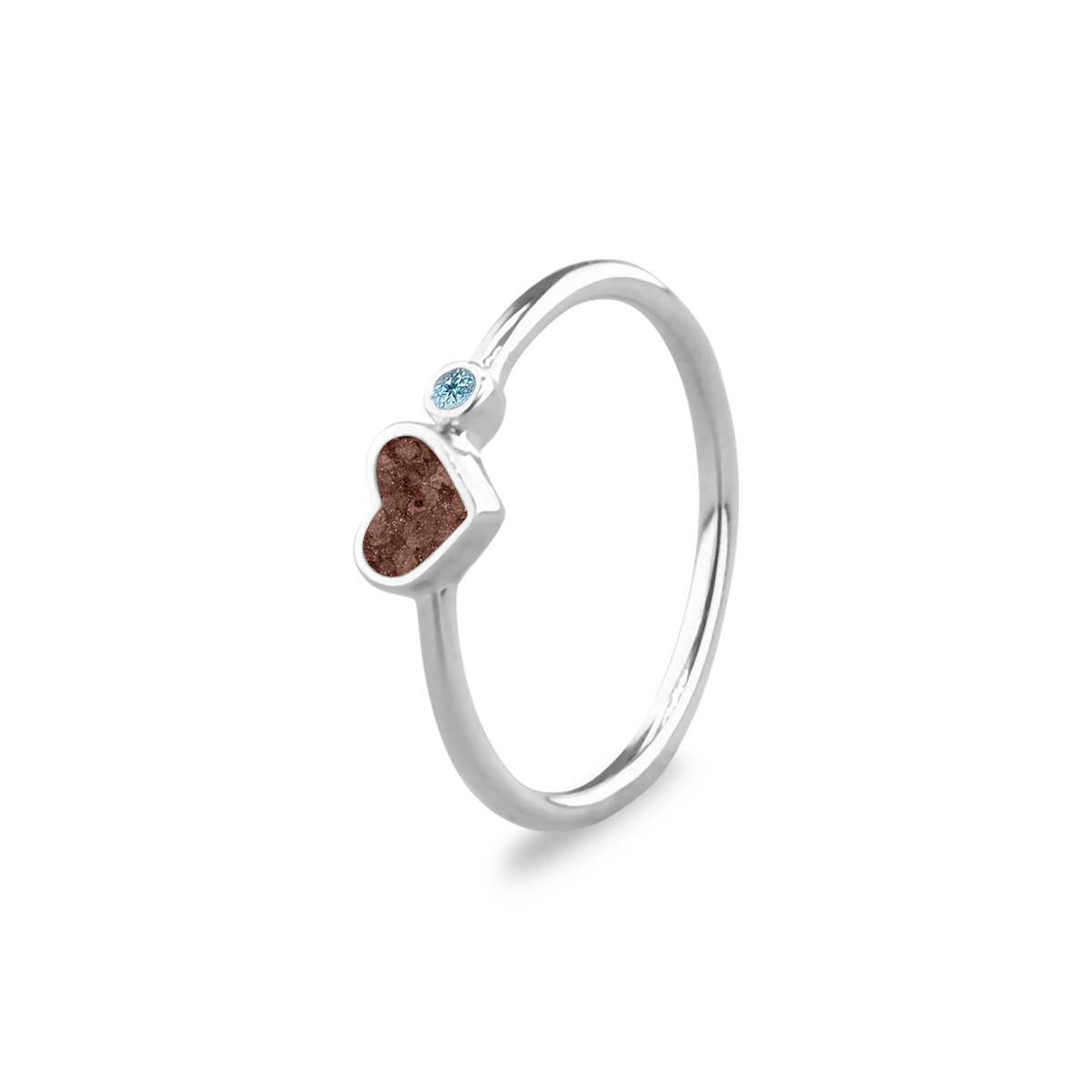 See You Gouden hartring met as en geboortesteen – RG057 – afbeelding 55