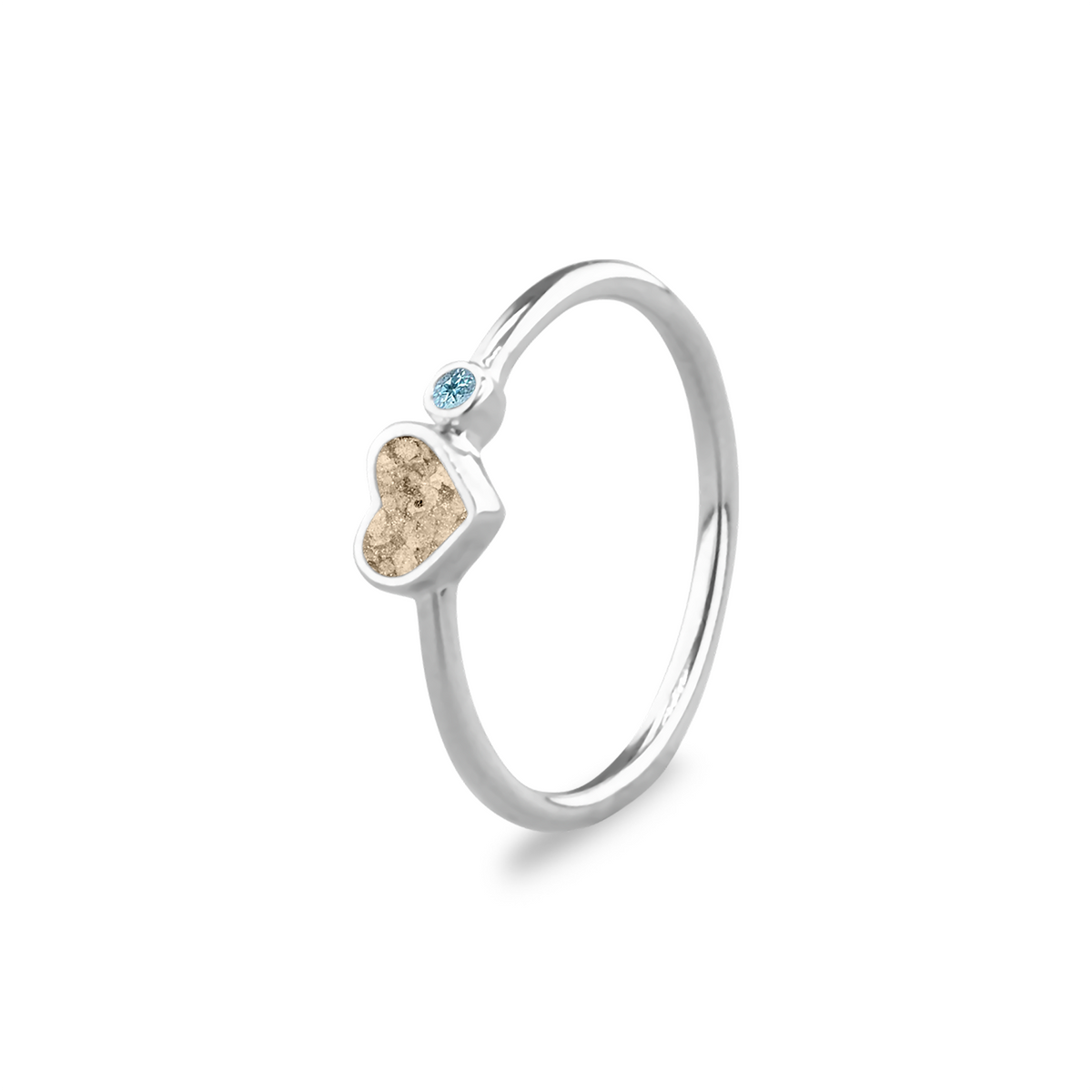 See You Gouden hartring met as en geboortesteen – RG057 – afbeelding 49