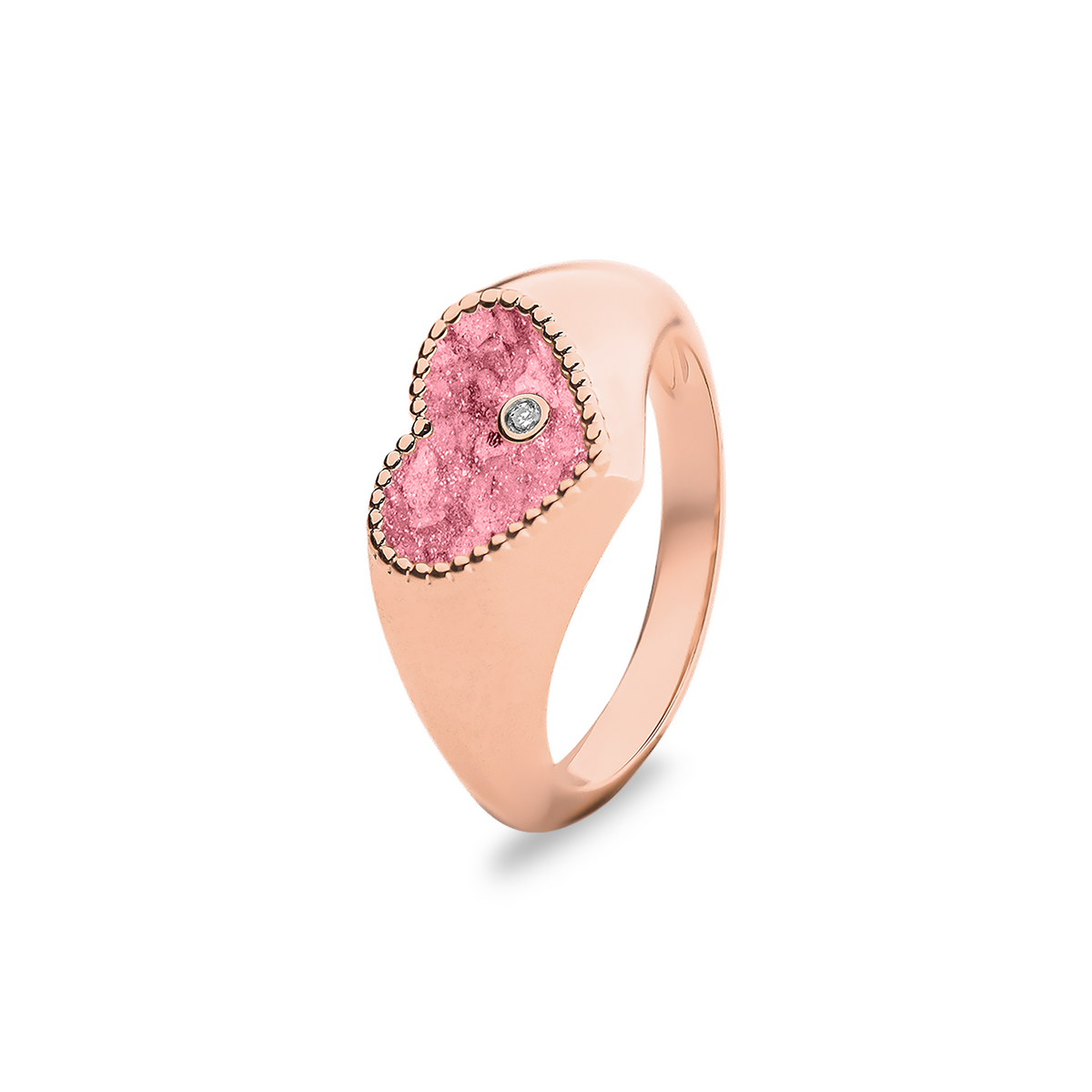 See You Oval Ring Diamond 1.2 cm zilver zwart - RG072D-EU47
