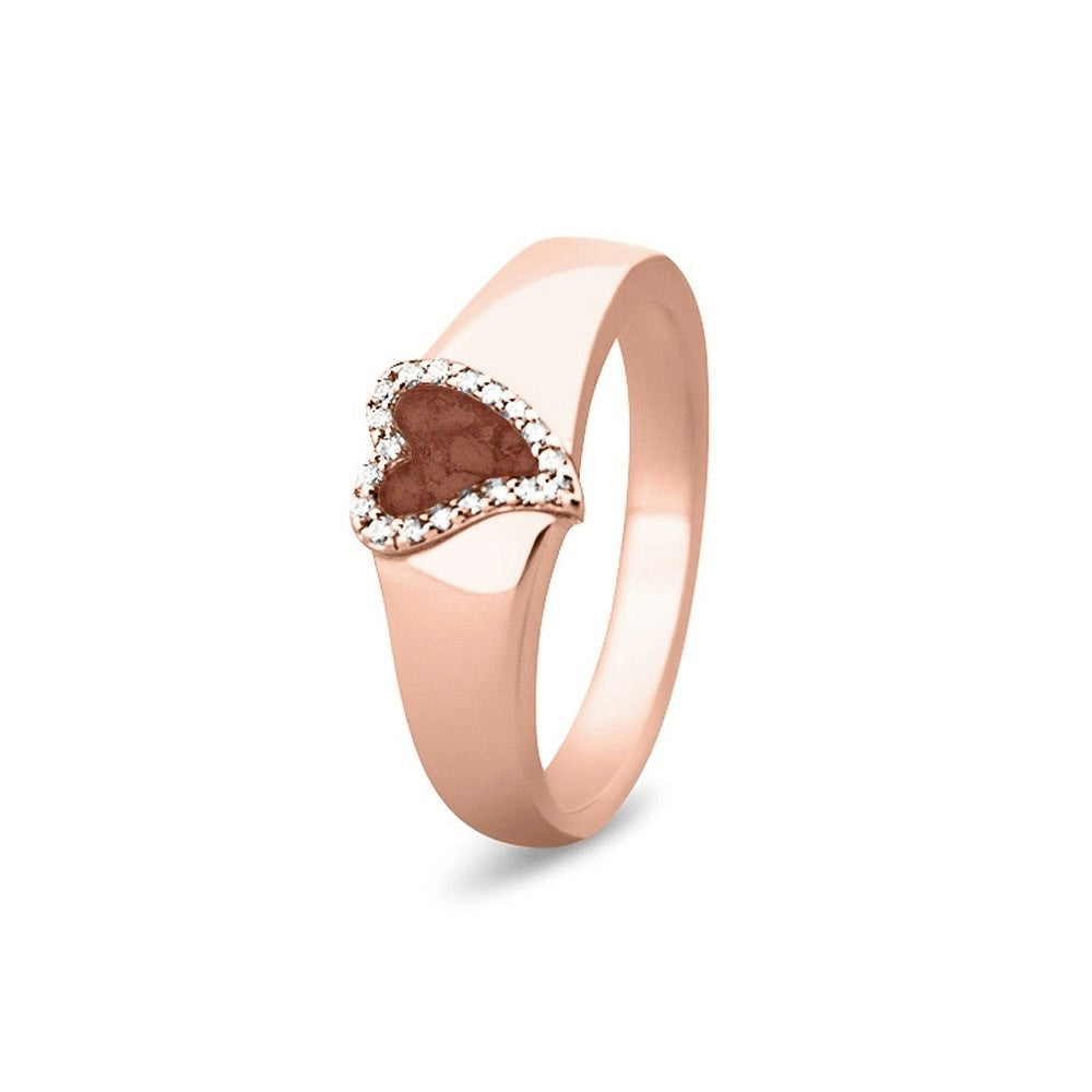 See You Gouden hartring met stenen voor as – RG-005 – afbeelding 40