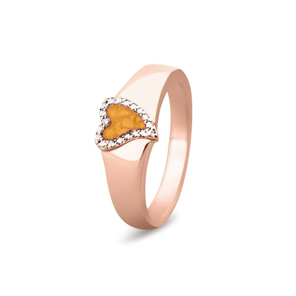 See You Gouden hartring met stenen voor as – RG-005 – afbeelding 38