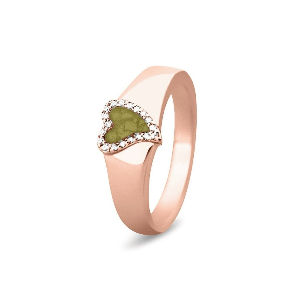 See You Gouden hartring met stenen voor as – RG-005 – afbeelding 27