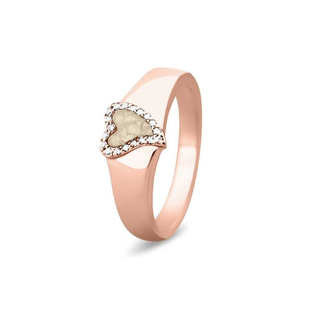 See You Gouden hartring met stenen voor as – RG-005 – afbeelding 25