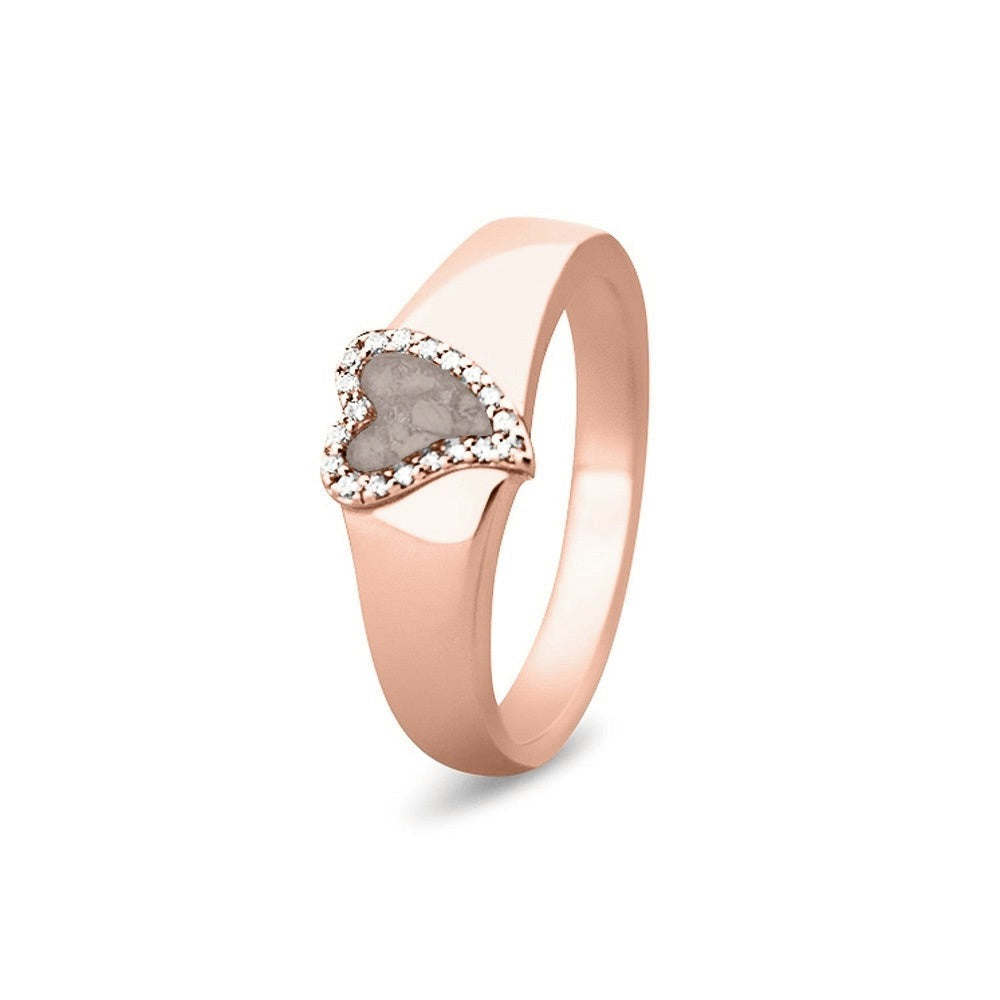 See You Gouden hartring met stenen voor as – RG-005 – afbeelding 32