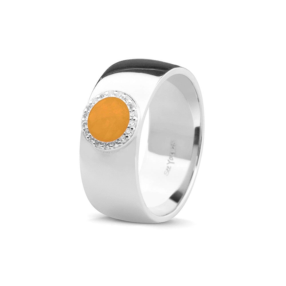 See You Gepolijste brede asring in goud – RG-008 – afbeelding 52