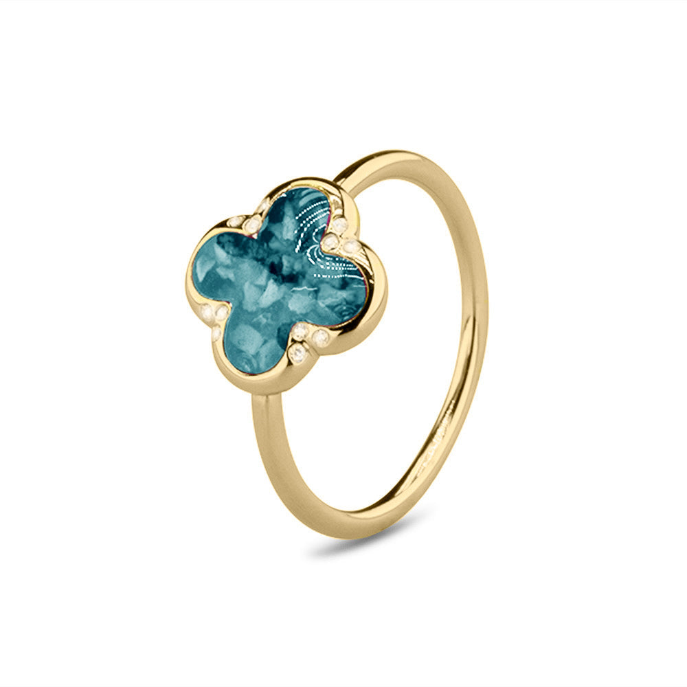 See You Klaverring met as in goud – RG-009 – afbeelding 1