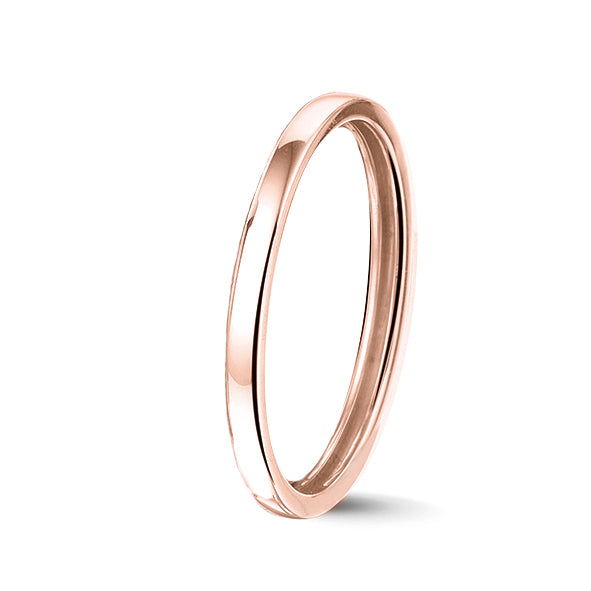 See You Stackable Polished Ring zilver zwart - RG026-EU47