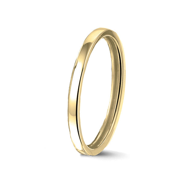 See You Stackable Polished Ring zilver zwart - RG026-EU47