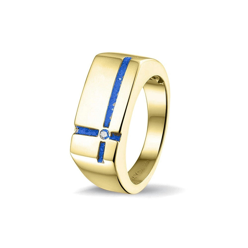 See You Gouden herenring met kruis en zirkonia – RG-039 – afbeelding 14