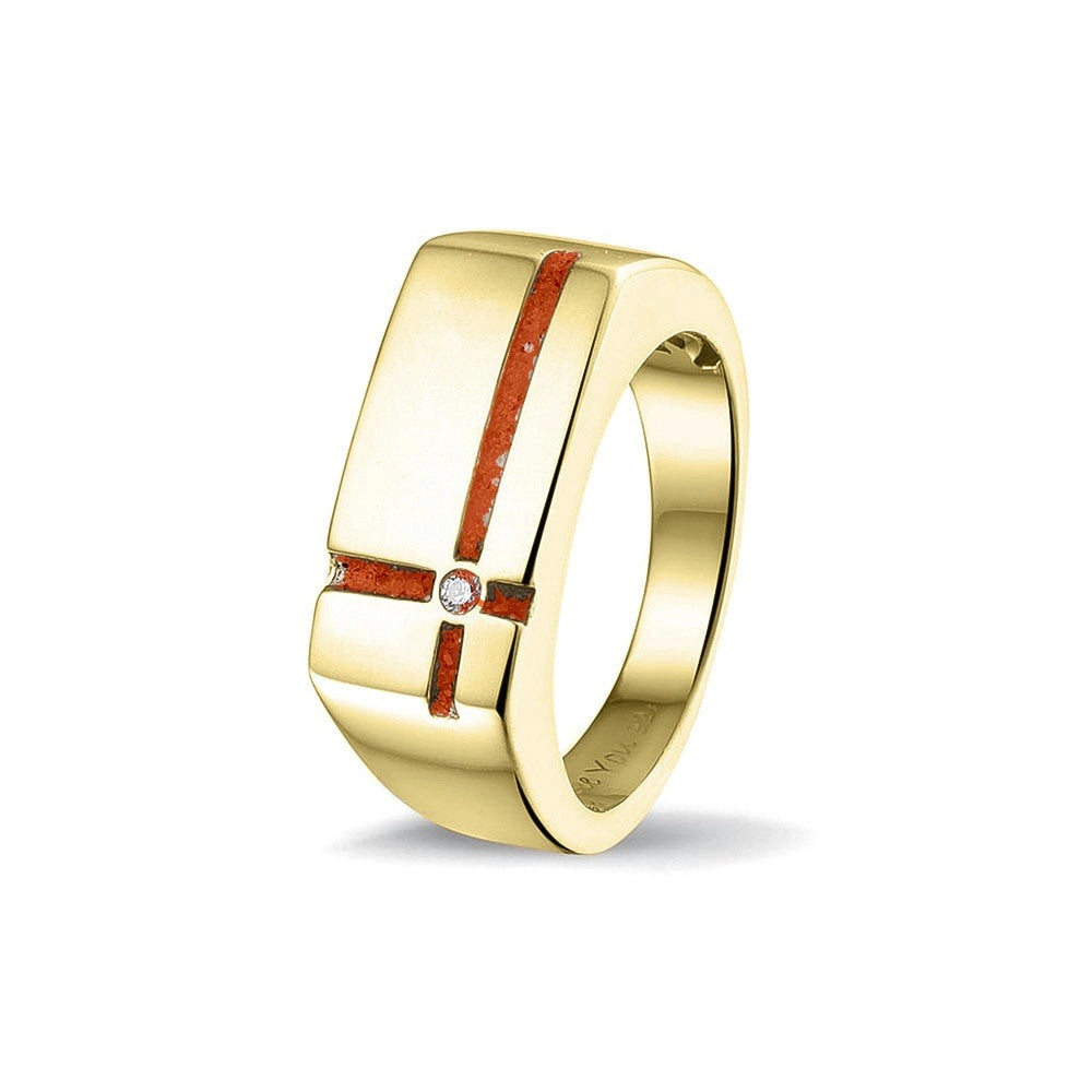 See You Gouden herenring met kruis en zirkonia – RG-039 – afbeelding 22