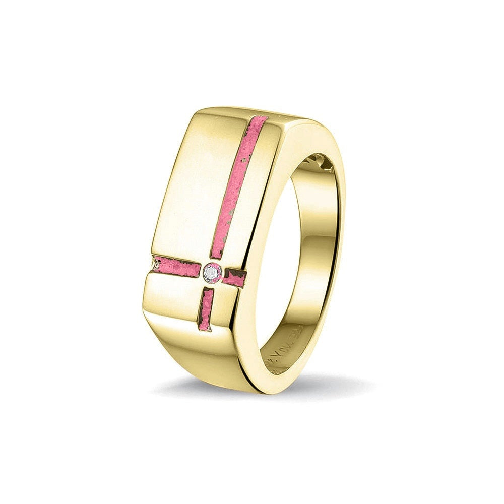 See You Gouden herenring met kruis en zirkonia – RG-039 – afbeelding 13