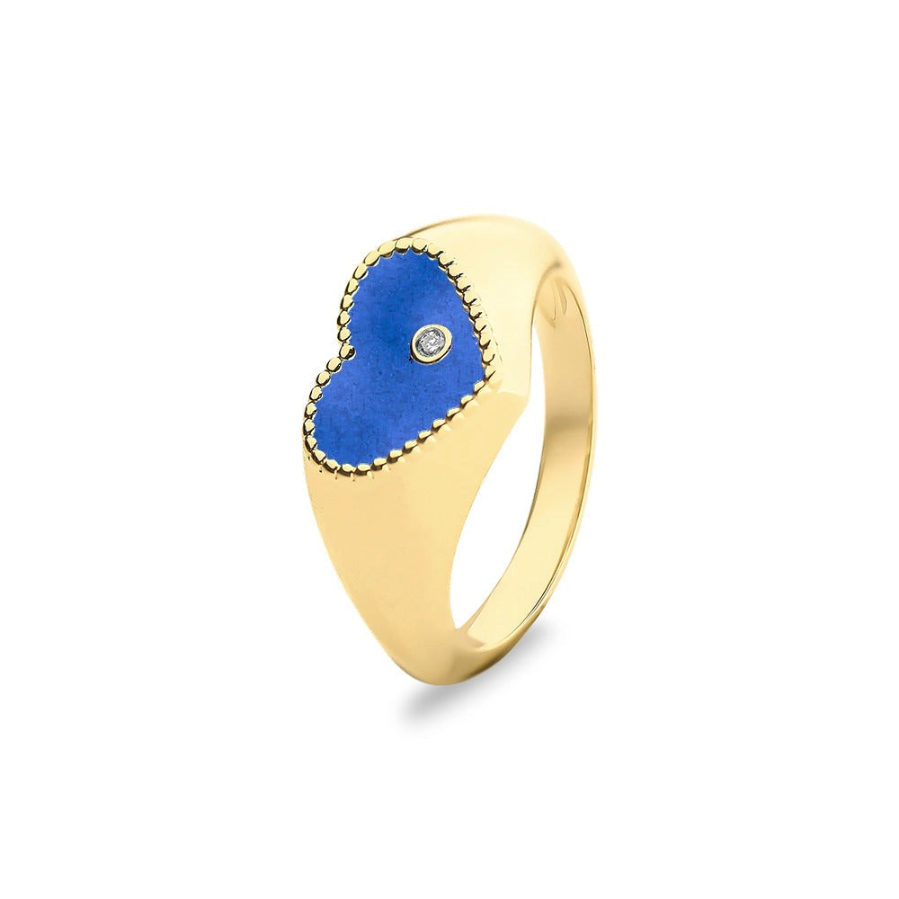 See You Gouden hartring met diamant voor as – RG071 – afbeelding 14