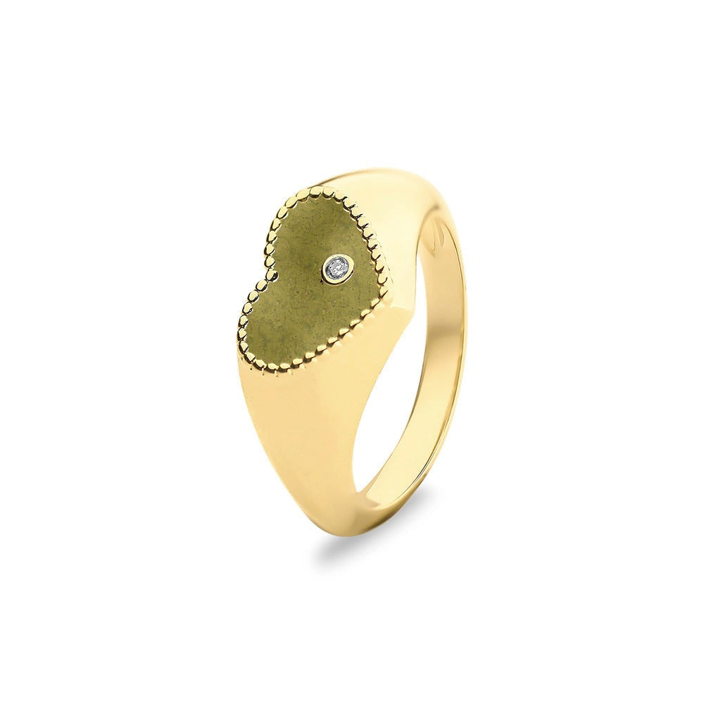 See You Gouden hartring met diamant voor as – RG071 – afbeelding 20