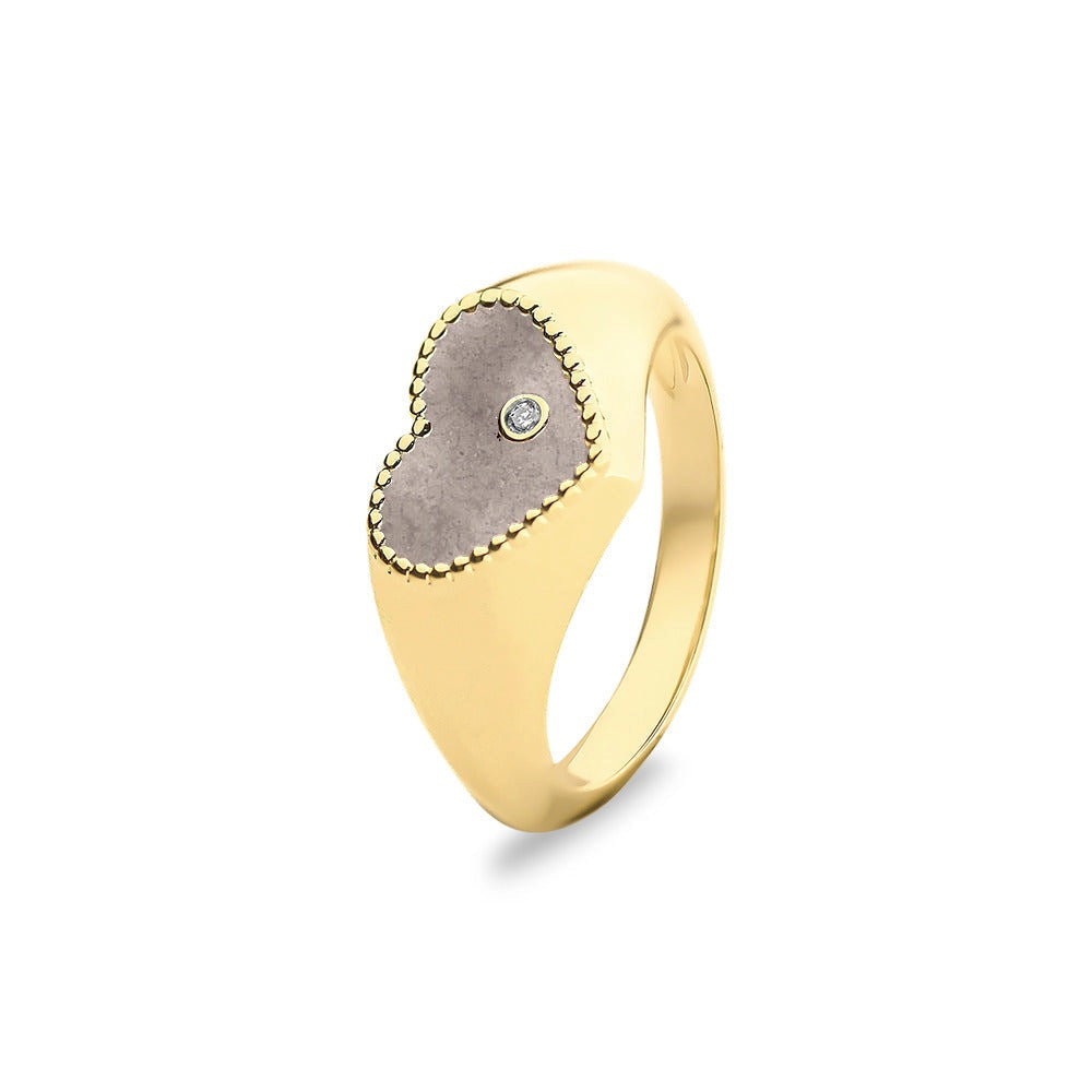 See You Gouden hartring met diamant voor as – RG071 – afbeelding 4