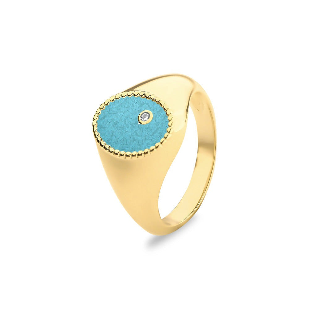 See You Ovale gouden asring met diamant – RG072 – afbeelding 16