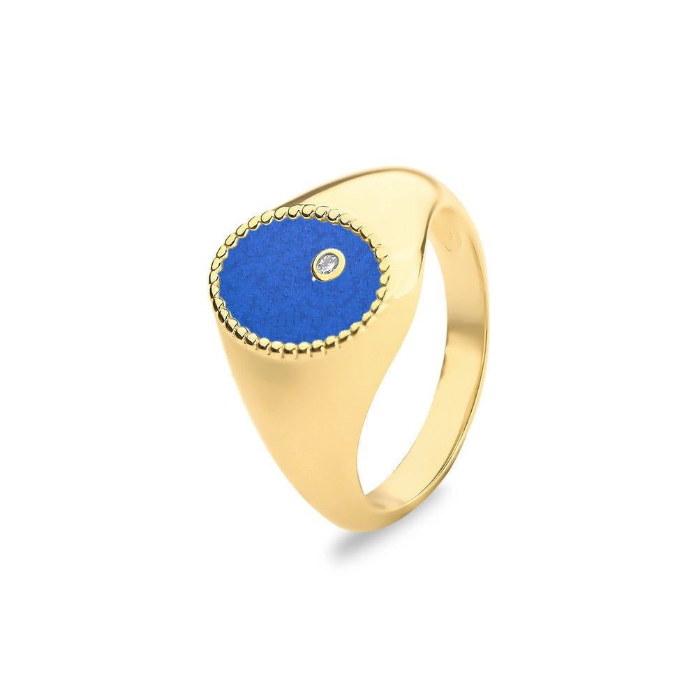 See You Ovale gouden asring met diamant – RG072 – afbeelding 14