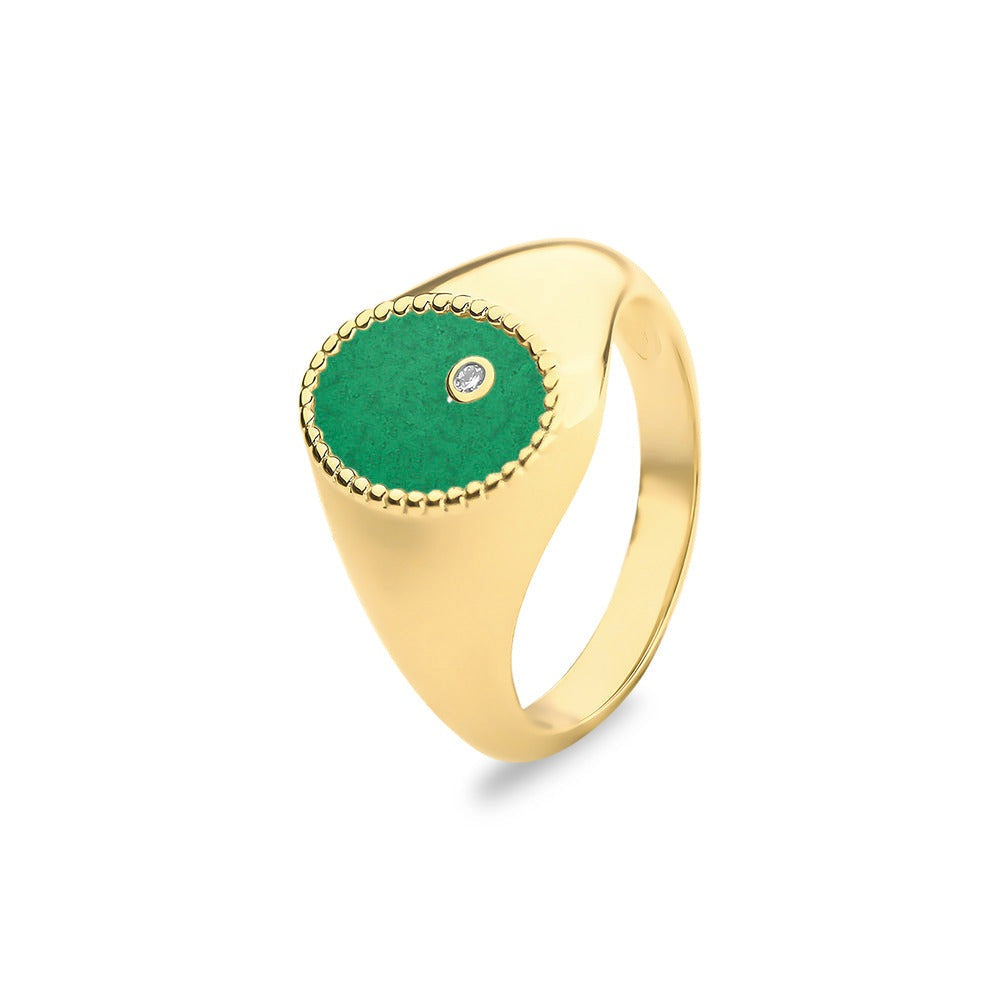 See You Ovale gouden asring met diamant – RG072 – afbeelding 21