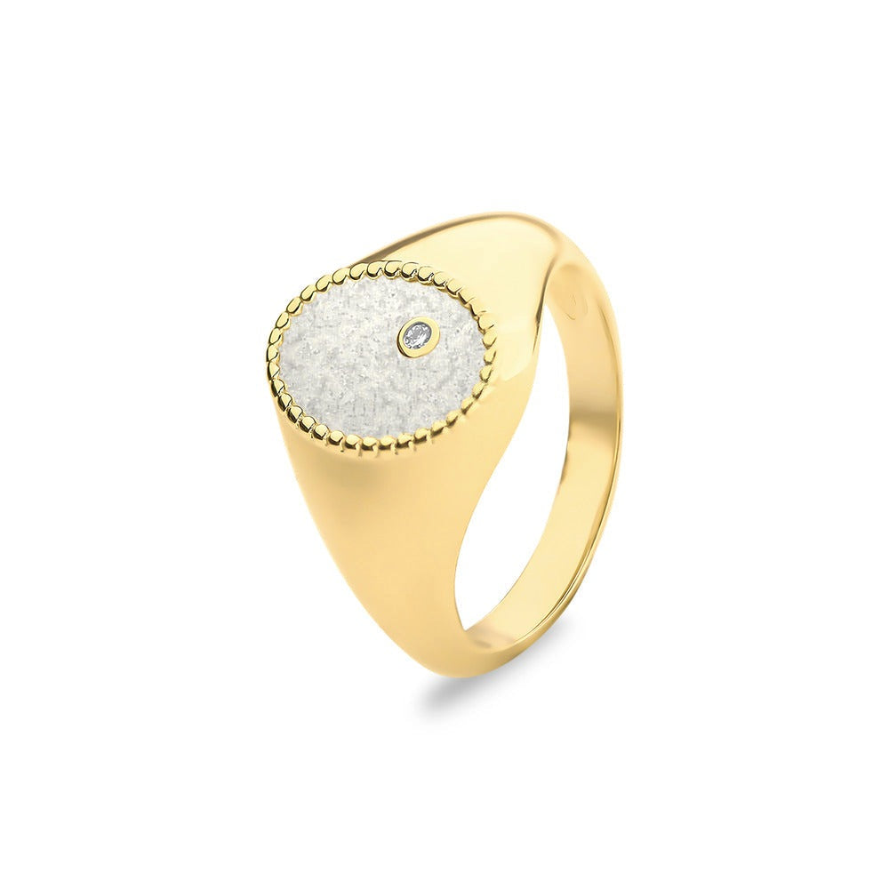 See You Ovale gouden asring met diamant – RG072 – afbeelding 23