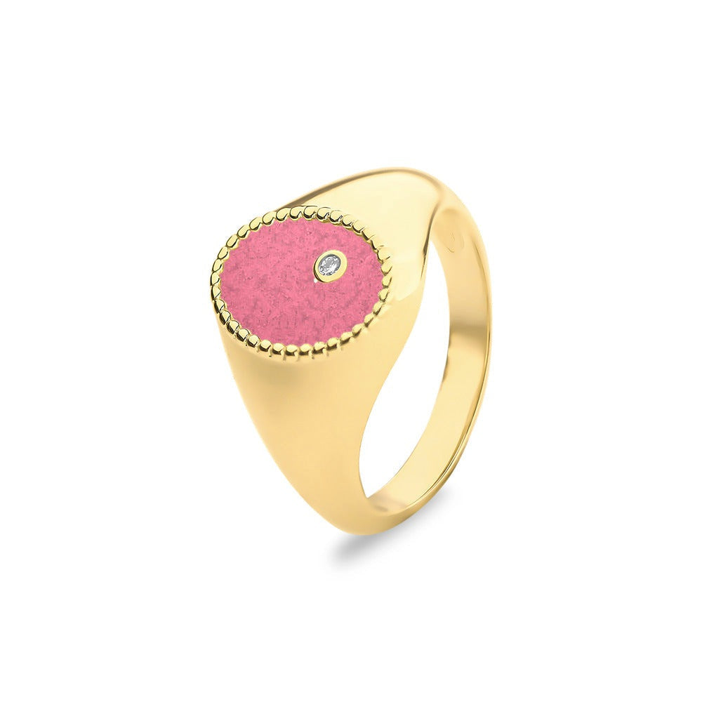 See You Ovale gouden asring met diamant – RG072 – afbeelding 13