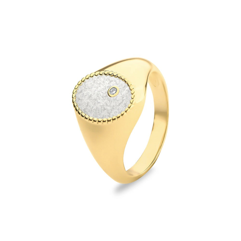 See You Ovale gouden asring met diamant – RG072 – afbeelding 7