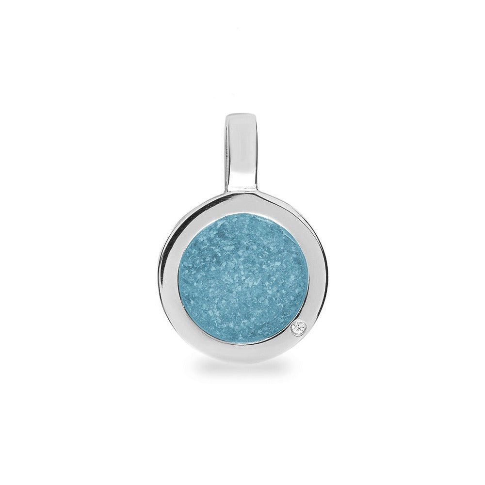 See You Ashanger rond met zirkonia in zilver – RL-007 – afbeelding 1