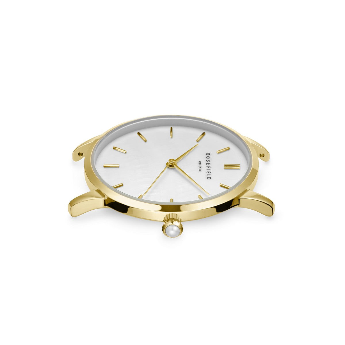 Rosefield horloge RMGMG-R06 Pearl Edit Mesh White MOP Gold - PansiteNederland.nl