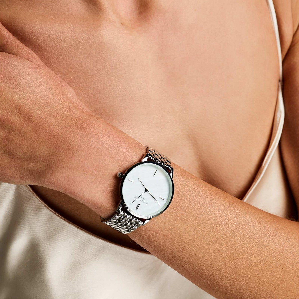 Rosefield horloge RMSSS-R02 Pearl Edit Silver - PansiteNederland.nl