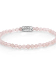 Rebel & Rose Armband Pink Rose 4mm Natuursteen Unisex RR-40017-S - PansiteNederland.nl
