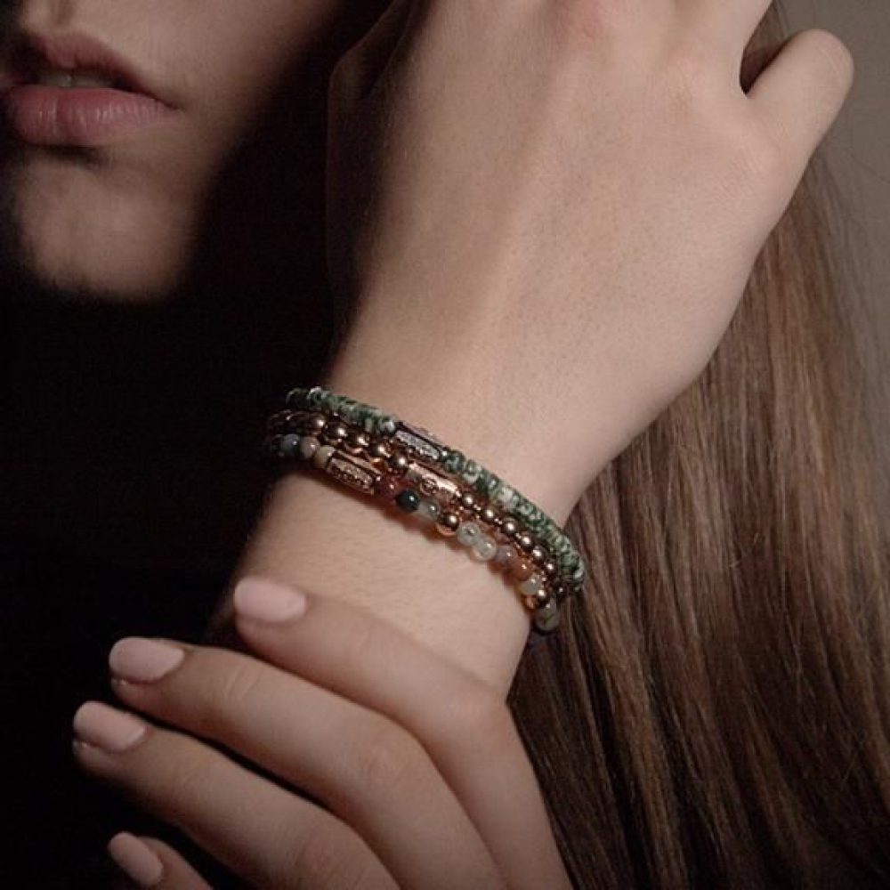 Rebel & Rose Stones Only 4mm Armband RR-40039-R – Rosé-goud