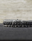 Rebel & Rose Armband Shiny Night 4mm Hematiet RR-40041-S - PansiteNederland.nl