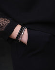 Rebel & Rose Armband Shiny Night 4mm Hematiet RR-40041-S - PansiteNederland.nl