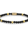Rebel & Rose Armband Black Panther 4mm 18K Geelgoud Ionplated RR-40043-G - PansiteNederland.nl