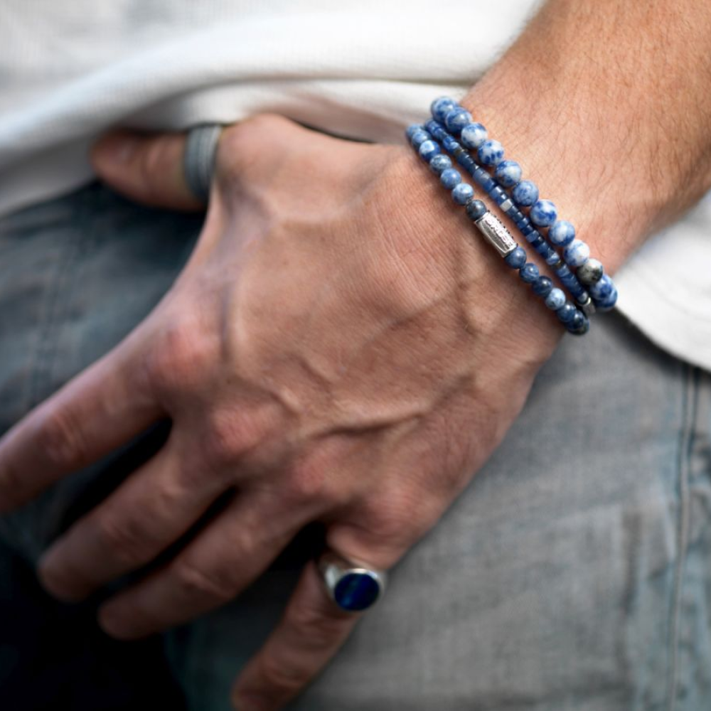 Rebel & Rose No Balls Please 4mm Armband RR-40080-S – Blauw