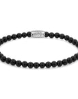 Rebel & Rose Armband Black Velvet 4mm Natuursteen RR-40107-S - PansiteNederland.nl