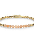 Rebel & Rose Armband Sunstoneeets Yellow Gold 4mm 18K Geelgoud Ionplated Unisex RR-40139-G - PansiteNederland.nl