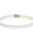 Rebel & Rose Armband Pearl Gem Gold 4mm 18K Geelgoud Ionplated Unisex RR-40149-G - PansiteNederland.nl