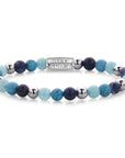 Rebel & and Rose - Armband - Blue Summer Vibes - 6mm - RR-60056-S Dames - PansiteNederland.nl