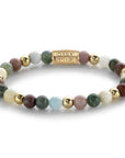 Rebel & and Rose - Armband - Springhine - 18 ct yellow gold ionplated - 6mm Armband - RR-60077-G Dames - PansiteNederland.nl