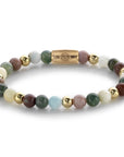 Rebel & and Rose - Armband - Springhine - 18 ct yellow gold ionplated - 6mm Armband - RR-60077-G Dames - PansiteNederland.nl