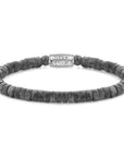 Rebel & and Rose - Armband - Slices - Greyeduction - 6mm Armband - RR-60094-S Heren - PansiteNederland.nl