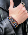 Rebel & Rose Armband Grey Silver Shine DV 6mm Hematiet RR-6DV02-S - PansiteNederland.nl