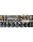 Rebel & Rose Armband Grey Silver Shine DV 6mm Hematiet RR-6DV02-S - PansiteNederland.nl