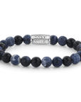 Rebel & and Rose - Armband - Blue Rocks - 8mm - RR-80045-S Heren - PansiteNederland.nl