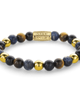 Rebel & and Rose - Armband - Blue Rain Gold - 8mm - RR-80101-G Unisex - PansiteNederland.nl
