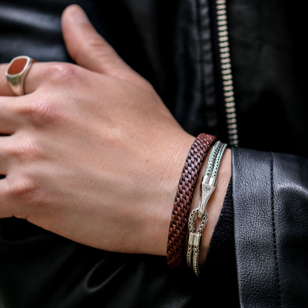 Rebel & Rose Sterling Silver Line Armband RR-BR033-S – Zilver