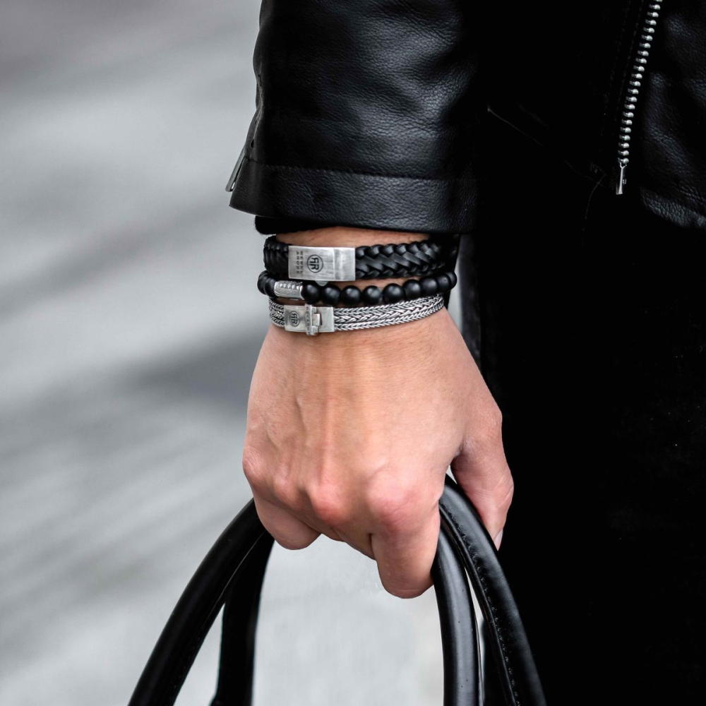 Rebel & Rose Sterling Silver Line Armband RR-BR034-S – Zilver