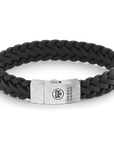 Rebel & and Rose - Armband - Braided Rawatt Black - RR-L0076-S Heren - PansiteNederland.nl