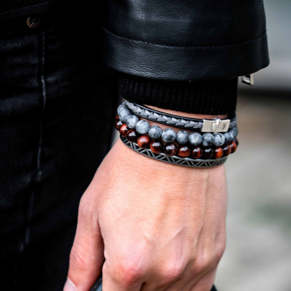 Rebel & Rose Absolutely Leather Armband RR-L0144-S – Zwart
