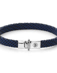 Rebel & and Rose - Armband - Mastery Collection - Wovenmall Blue - RR-L0166-S Heren - PansiteNederland.nl